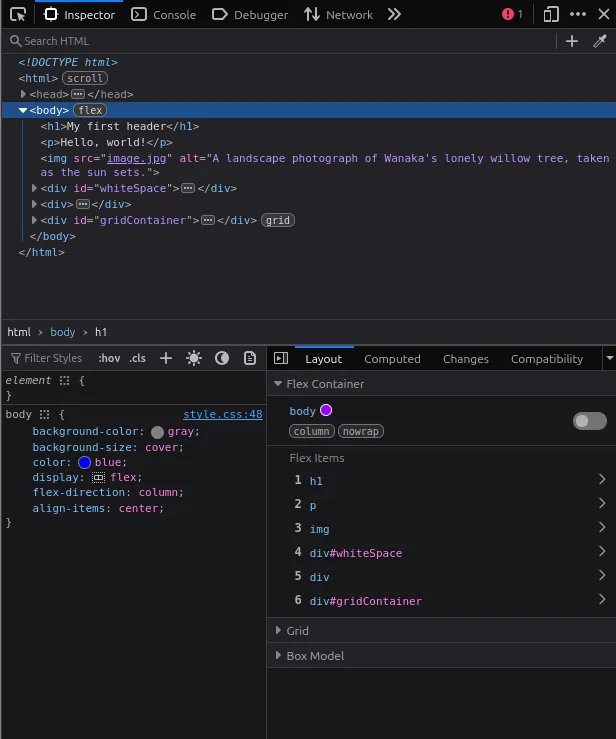 Firefox Dev Tools